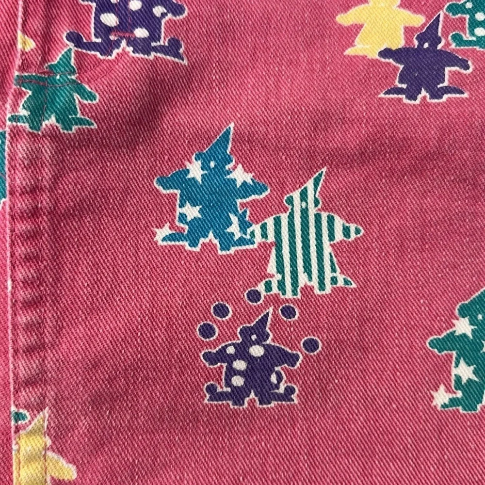 Oshkosh Vintage Denim Jean Skirt Juggling Circus Clowns 6x